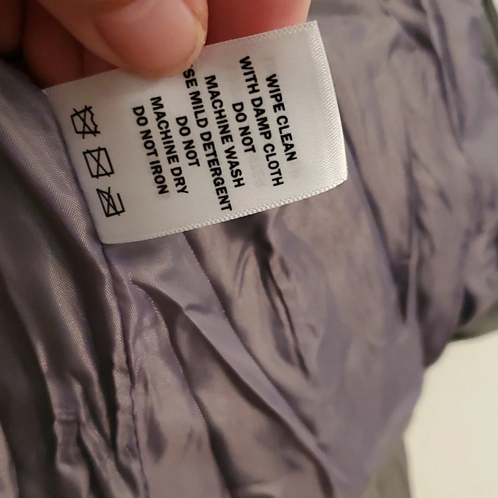 Grey Faux Leather Jacket - Picture 8 of 8